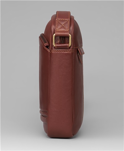 фото сумка-мессенджера HENDERSON, цвет коричневый, BG-0291 BROWN