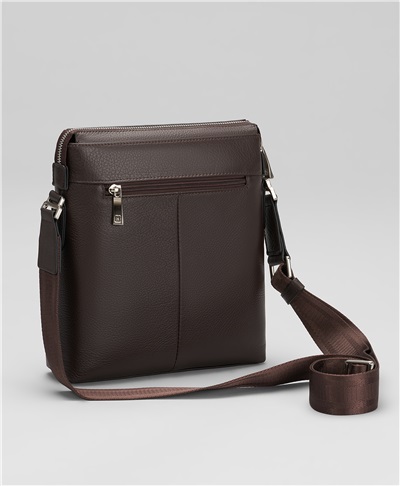 фото сумка-мессенджера HENDERSON, цвет коричневый, BG-0419 BROWN
