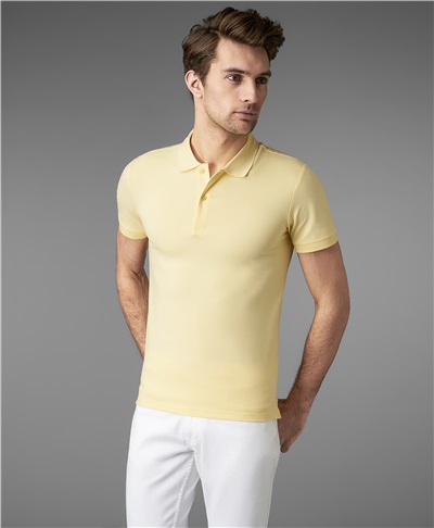 фото рубашки поло HENDERSON, цвет желтый, HPS-0182-4 YELLOW