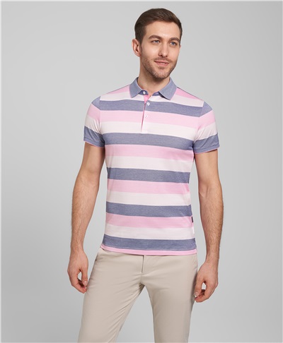фото рубашки поло HENDERSON, цвет светло-розовый, HPS-0356 LPINK