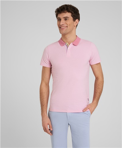 фото рубашки поло HENDERSON, цвет розовый, HPS-0377 PINK