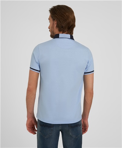 фото рубашки поло HENDERSON, цвет светло-голубой, HPS-0395 LBLUE