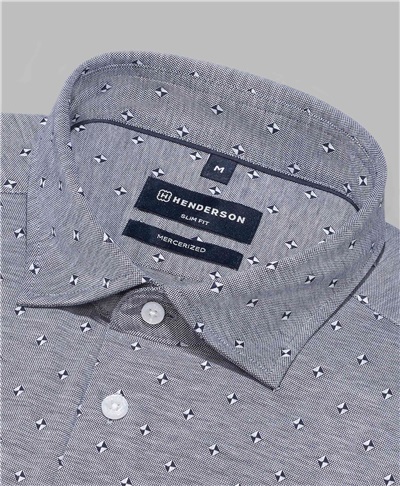 фото рубашки трикотажной HENDERSON, цвет серый, HSL-0031 GREY