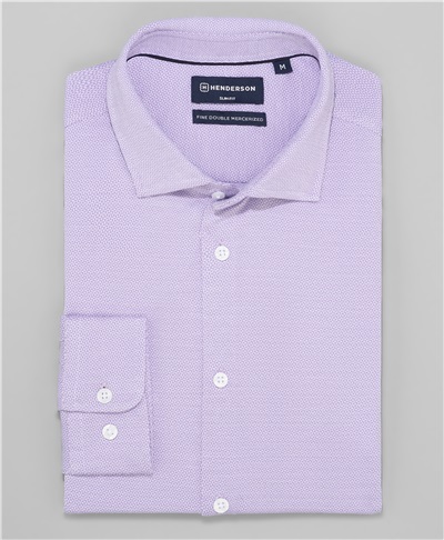 фото рубашки трикотажной HENDERSON, цвет фиолетовый, HSL-0034 VIOLET