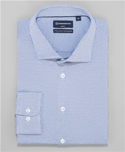 фото рубашки трикотажной HENDERSON, цвет светло-голубой, HSL-0035 LBLUE