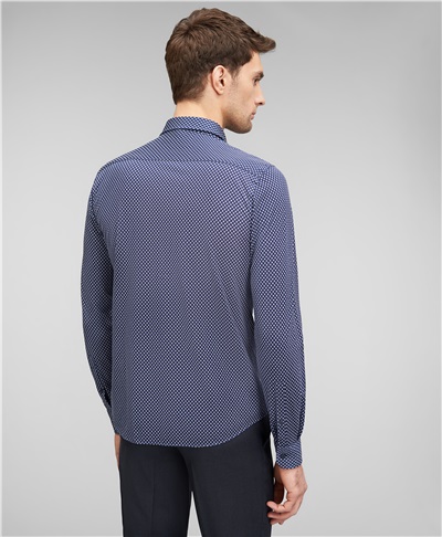 фото рубашки трикотажной HENDERSON, цвет темно-синий, HSL-0037 DNAVY