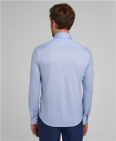 фото рубашки трикотажной HENDERSON, цвет голубой, HSL-0050 BLUE
