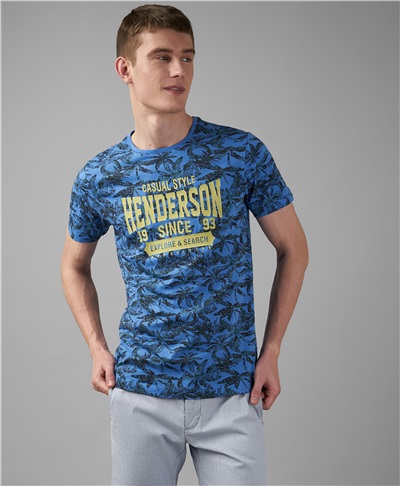 фото футболки HENDERSON, цвет темно-голубой, HTS-0307 DBLUE