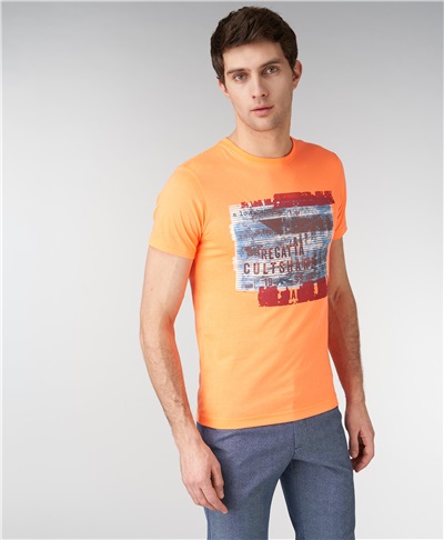 фото футболки HENDERSON, цвет оранжевый, HTS-0334 ORANGE