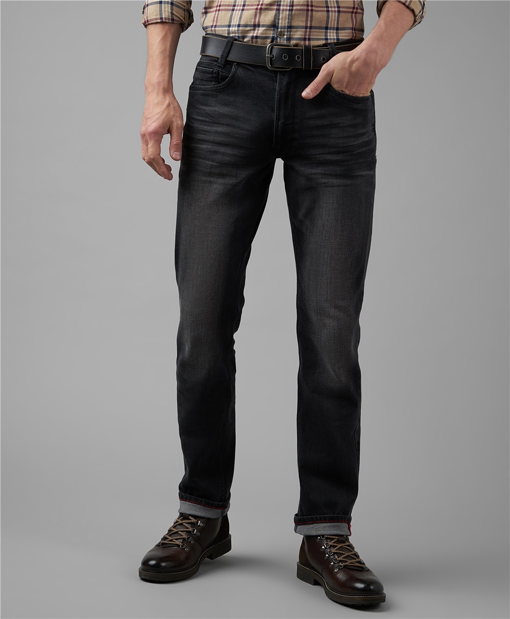 Серые джинсы мужские