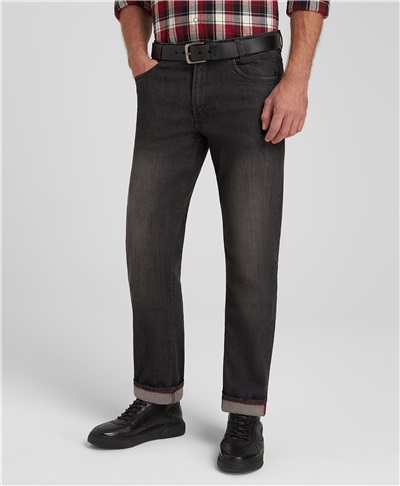 фото джинсов HENDERSON, цвет темно-серый, JS-0124 DGREY