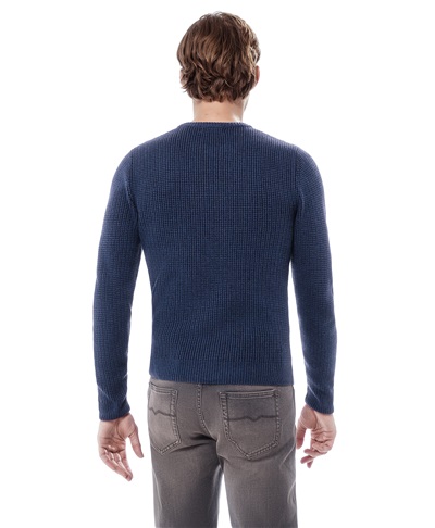фото пуловера трикотажного HENDERSON, цвет синий, KWL-0554 NAVY