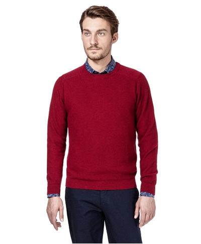 фото пуловера трикотажного HENDERSON, цвет красный, KWL-0576 RED