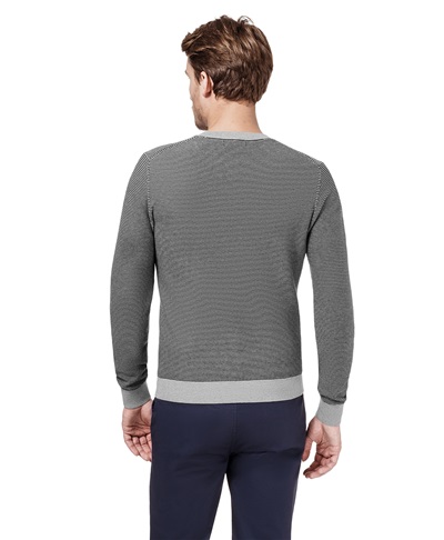 фото пуловера трикотажного HENDERSON, цвет серый, KWL-0592 GREY