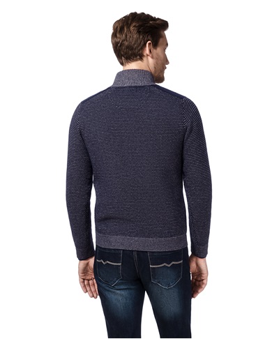 фото пуловера трикотажного HENDERSON, цвет синий, KWL-0599 NAVY