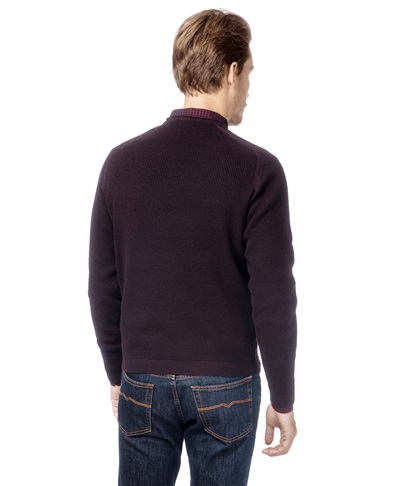 фото пуловера трикотажного HENDERSON, цвет бордовый, KWL-0611 BORDO