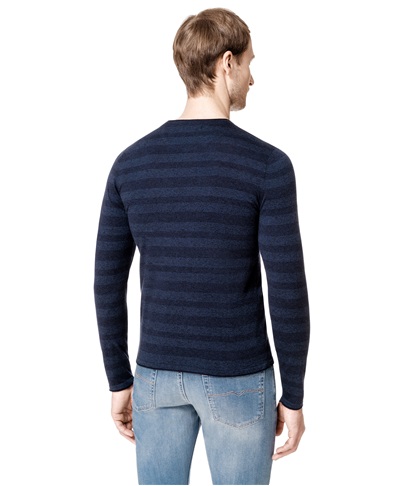 фото пуловера трикотажного HENDERSON, цвет синий, KWL-0665 NAVY