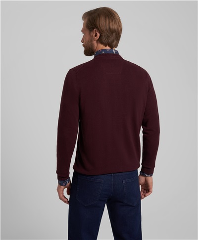 фото пуловера трикотажного HENDERSON, цвет бордовый, KWL-0677-1 BORDO