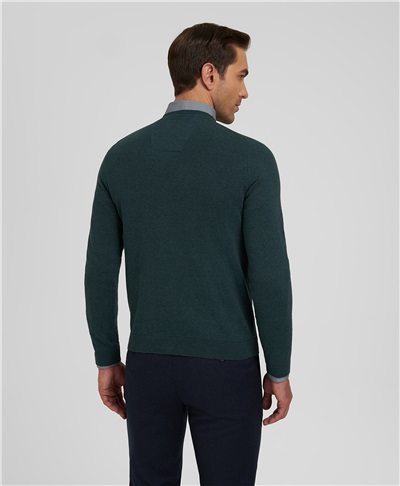 фото пуловера трикотажного HENDERSON, цвет зеленый, KWL-0677 GREEN
