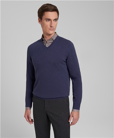фото пуловера трикотажного HENDERSON, цвет светло-синий, KWL-0677 LNAVY