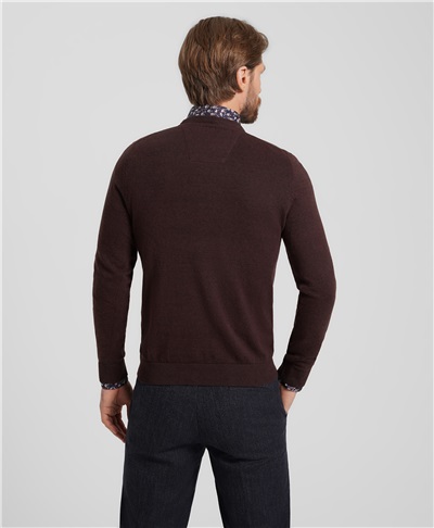 фото пуловера трикотажного HENDERSON, цвет коричневый, KWL-0678-1 BROWN