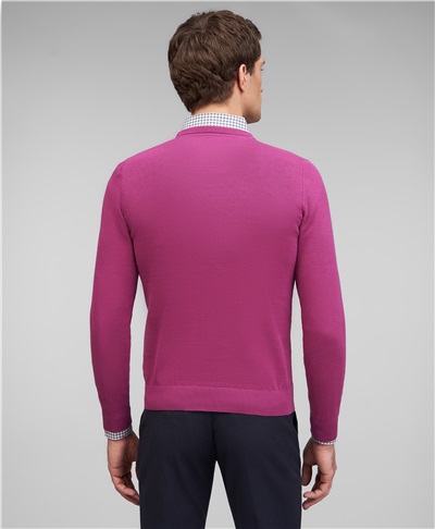 фото пуловера трикотажного HENDERSON, цвет фуксия, KWL-0678-1 FUCHSIA