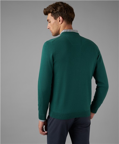 фото пуловера трикотажного HENDERSON, цвет зеленый, KWL-0678-1 GREEN