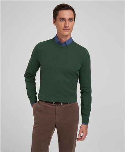 фото пуловера трикотажного HENDERSON, цвет зеленый, KWL-0678-1 GREEN1