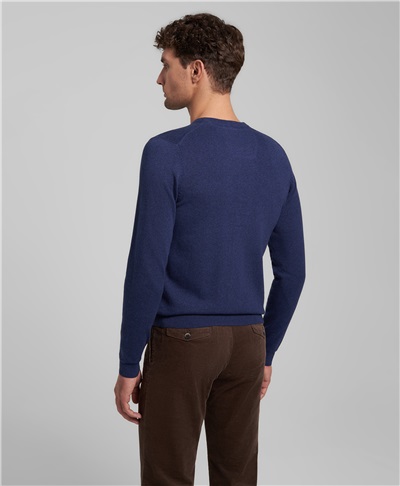 фото пуловера трикотажного HENDERSON, цвет темно-синий, KWL-0678-1 NAVY1
