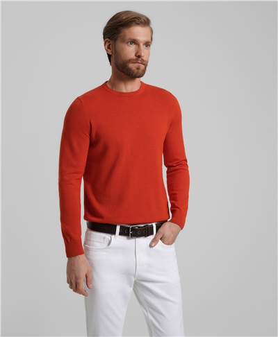 фото пуловера трикотажного HENDERSON, цвет оранжевый, KWL-0678-1 ORANGE