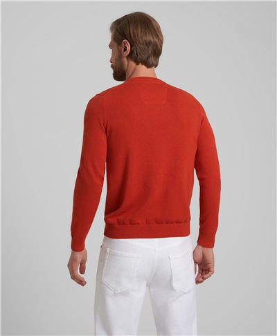 фото пуловера трикотажного HENDERSON, цвет оранжевый, KWL-0678-1 ORANGE