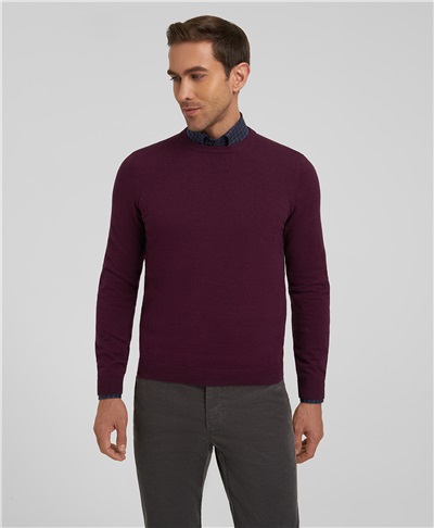 фото пуловера трикотажного HENDERSON, цвет фиолетовый, KWL-0678-1 PURPLE