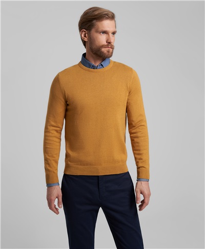 фото пуловера трикотажного HENDERSON, цвет желтый, KWL-0678-1 YELLOW