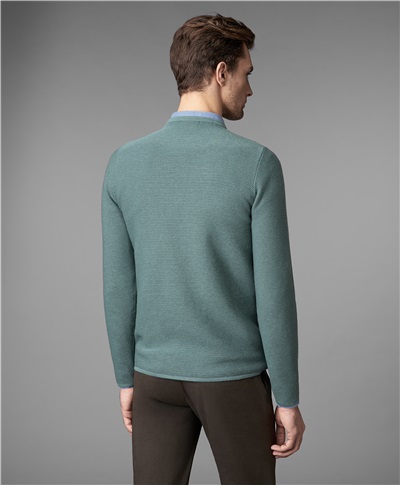 фото пуловера трикотажного HENDERSON, цвет светло-зеленый, KWL-0685-1 LGREEN