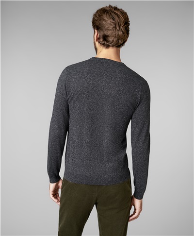 фото пуловера трикотажного HENDERSON, цвет серый, KWL-0689 GREY
