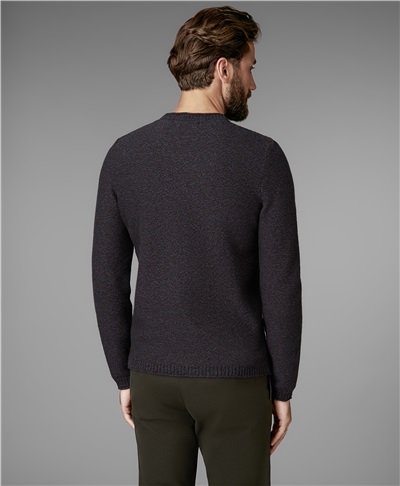 фото пуловера трикотажного HENDERSON, цвет коричневый, KWL-0694 BROWN