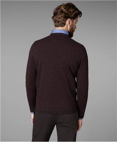 фото пуловера трикотажного HENDERSON, цвет коричневый, KWL-0696 BROWN