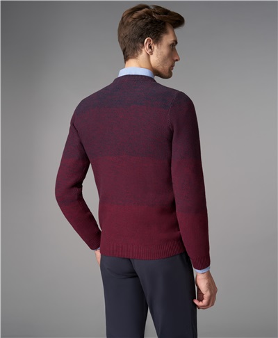 фото пуловера трикотажного HENDERSON, цвет бордовый, KWL-0719 BORDO