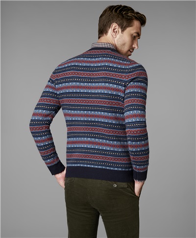 фото пуловера трикотажного HENDERSON, цвет синий, KWL-0720 NAVY