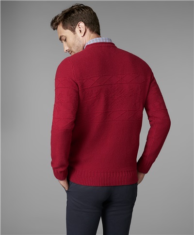 фото пуловера трикотажного HENDERSON, цвет красный, KWL-0721 RED