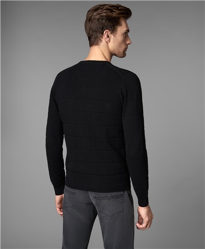 фото пуловера трикотажного HENDERSON, цвет черный, KWL-0723 BLACK