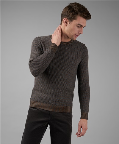 фото пуловера трикотажного HENDERSON, цвет серый, KWL-0757 GREY