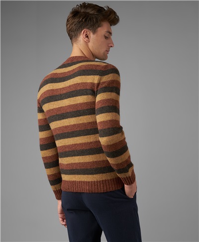 фото пуловера трикотажного HENDERSON, цвет рыжий, KWL-0759 RUST