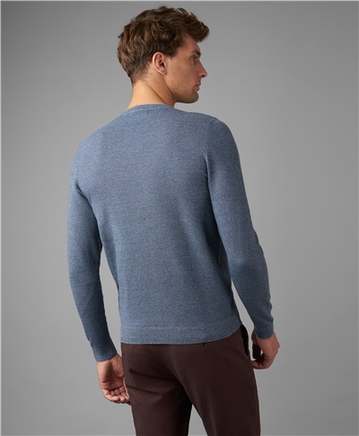 фото пуловера трикотажного HENDERSON, цвет светло-голубой, KWL-0777 LBLUE