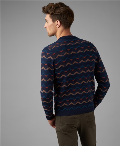 фото пуловера трикотажного HENDERSON, цвет синий, KWL-0778 NAVY