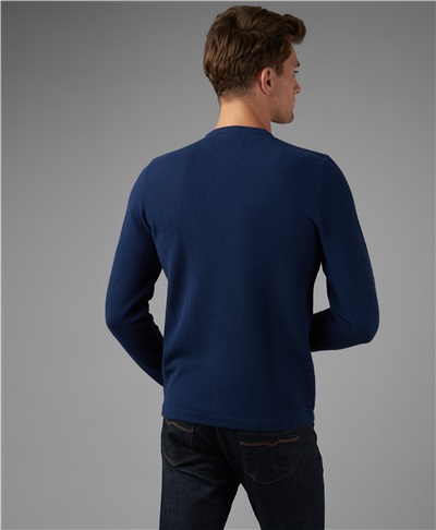 фото пуловера трикотажного HENDERSON, цвет темно-синий, KWL-0782 DNAVY