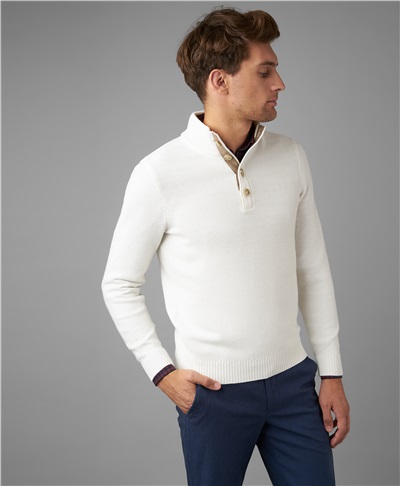 фото пуловера трикотажного HENDERSON, цвет белый, KWL-0786 WHITE