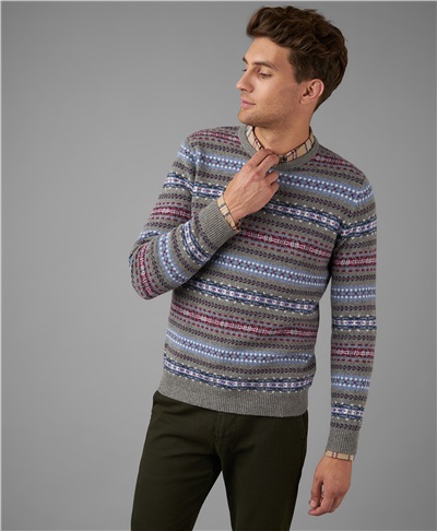 фото пуловера трикотажного HENDERSON, цвет серый, KWL-0792 GREY