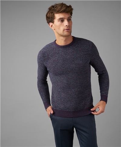 фото пуловера трикотажного HENDERSON, цвет фиолетовый, KWL-0795 PURPLE