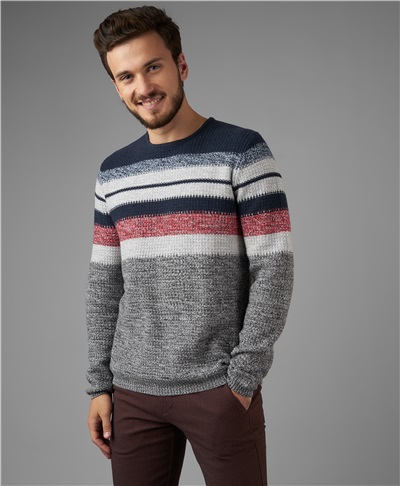 фото пуловера трикотажного HENDERSON, цвет серый, KWL-0797 GREY